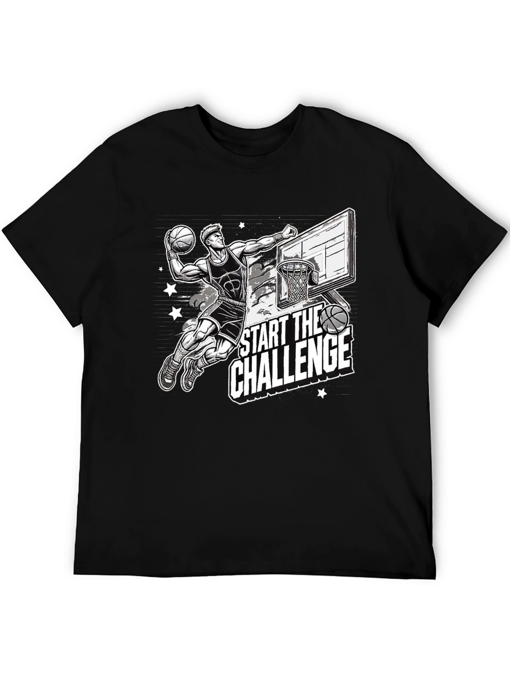 Basketball Challenge Graphic T-Shirt