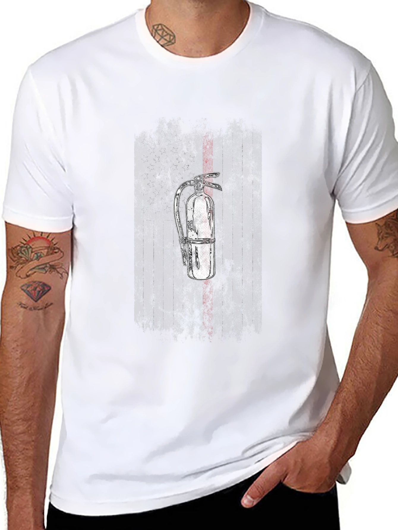 Fire Extinguisher Graphic T-Shirt
