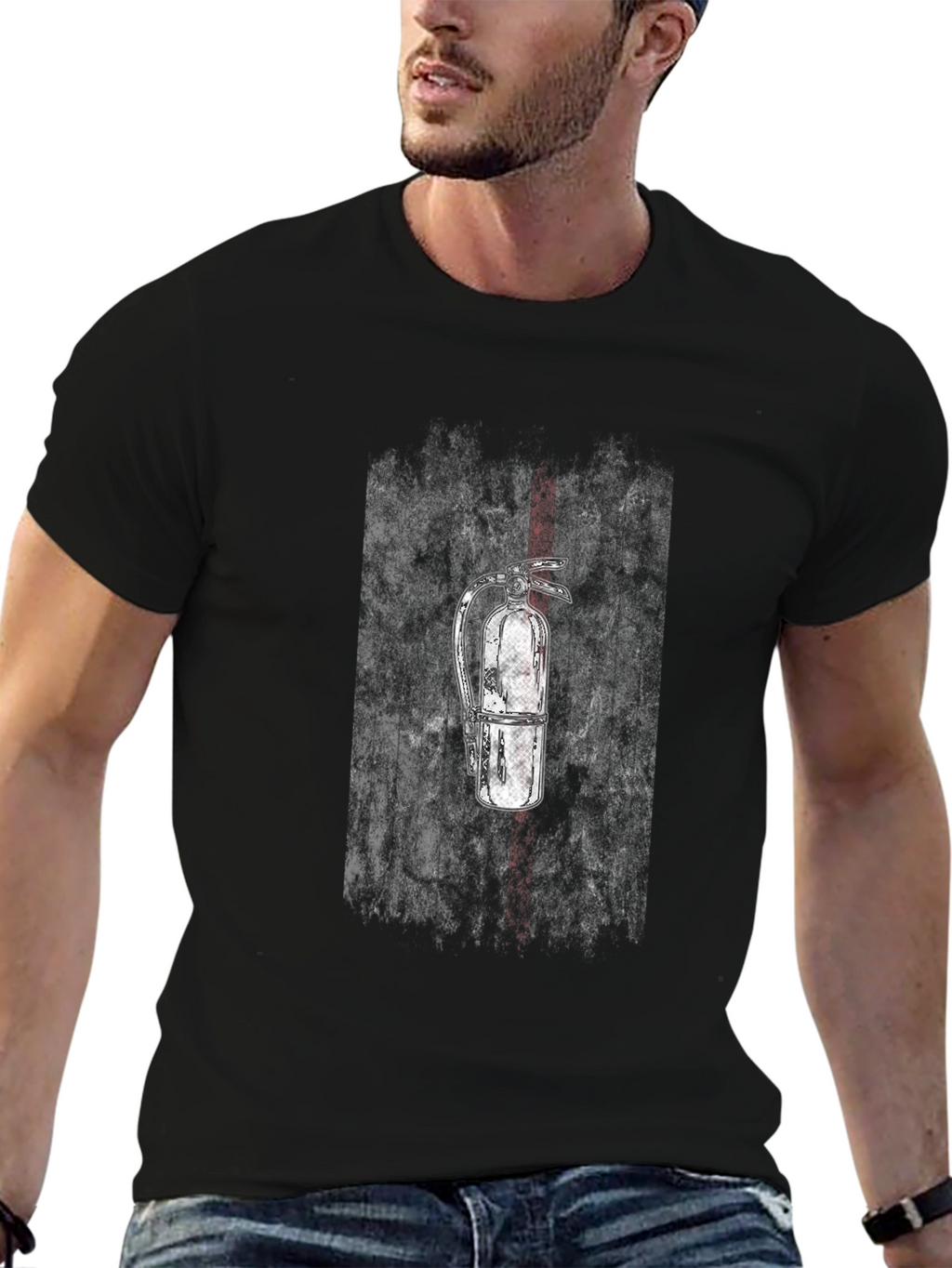 Fire Extinguisher Graphic T-Shirt