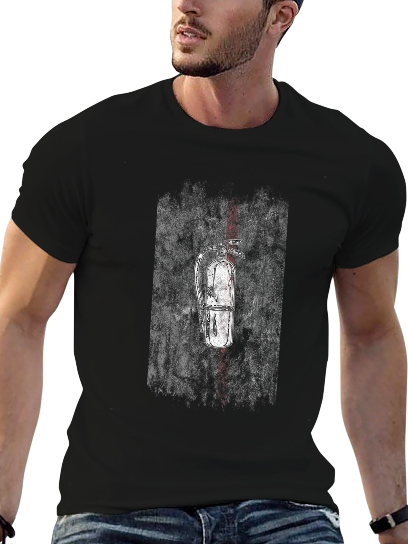 Fire Extinguisher Graphic T-Shirt