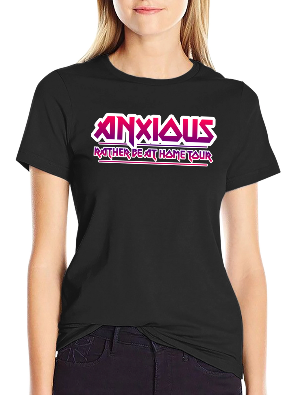 Anxious Rather Be At Home Tour Graphic T-Shirt