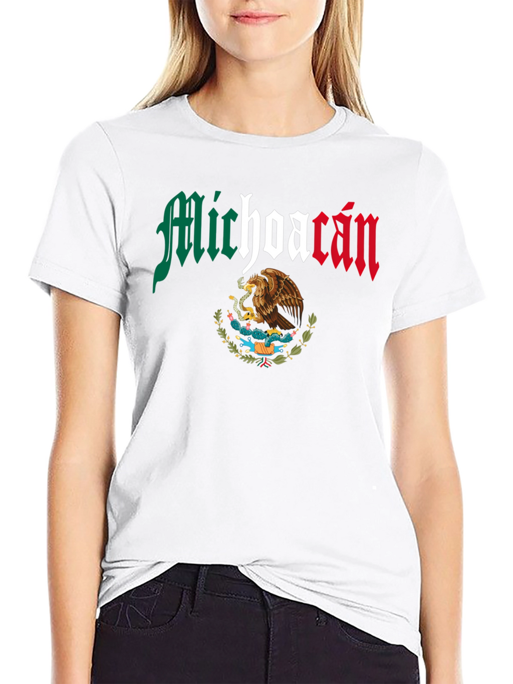Michoacan Mexico Eagle Graphic T-Shirt