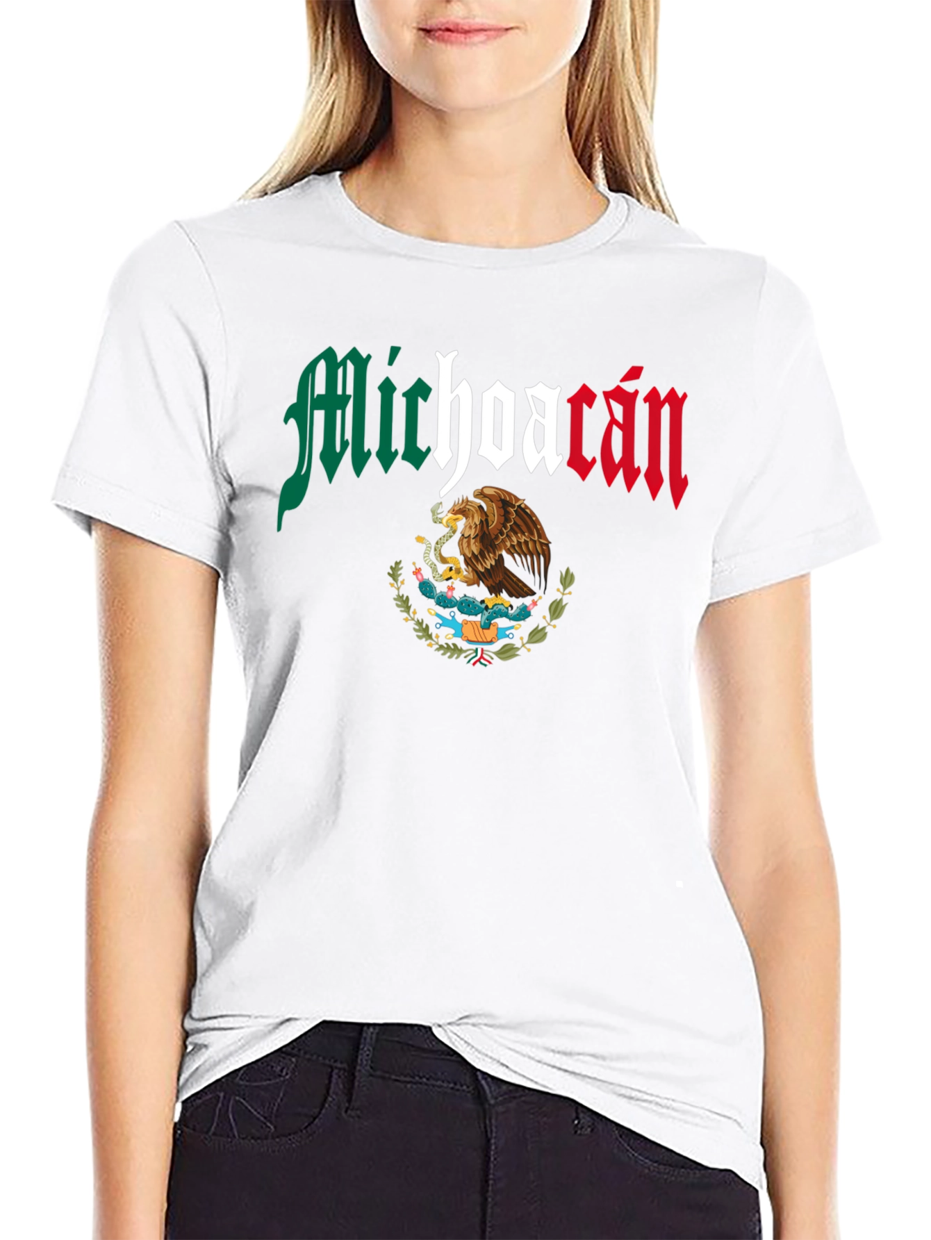 Michoacan Mexico Eagle Graphic T-Shirt