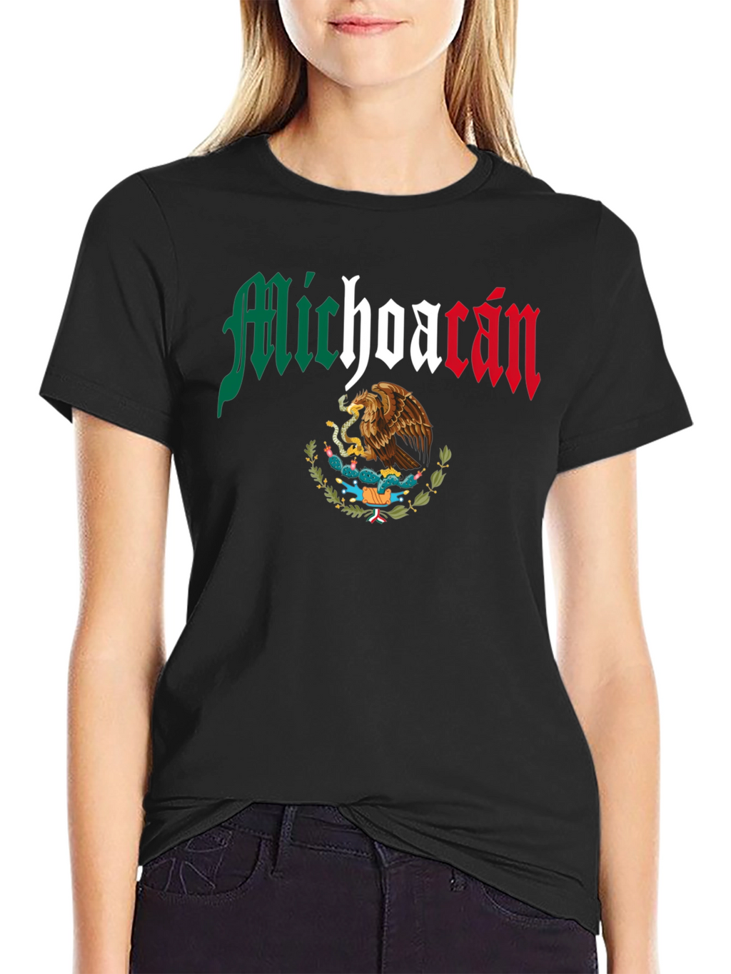 Michoacan Mexico Eagle Graphic T-Shirt