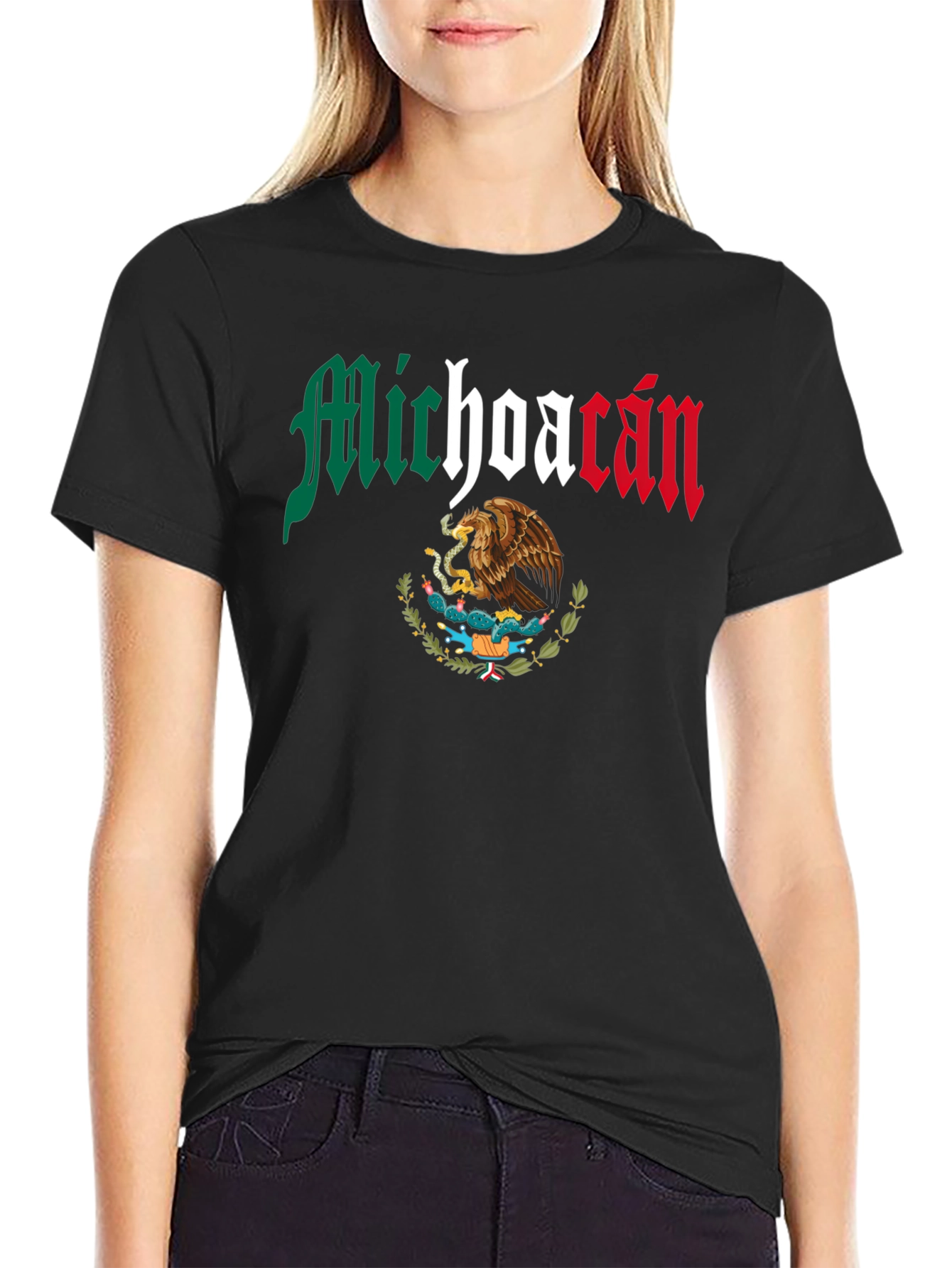 Michoacan Mexico Eagle Graphic T-Shirt