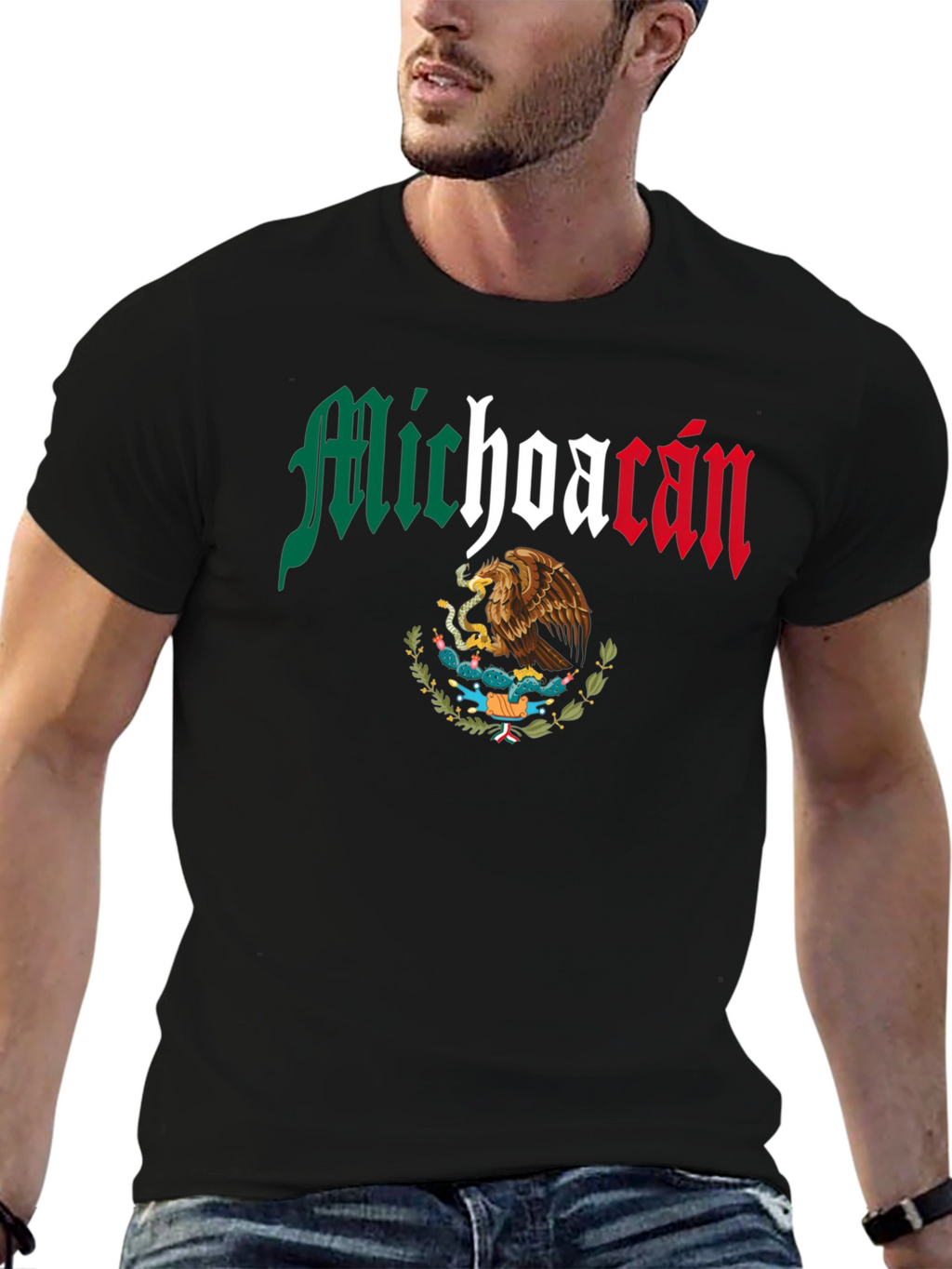 Michoacan Mexico Eagle Graphic T-Shirt