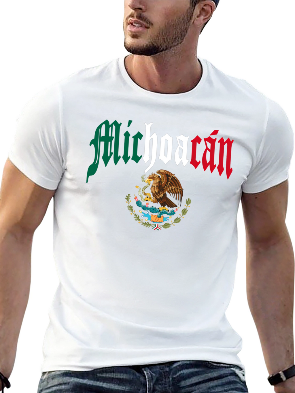 Michoacan Mexico Eagle Graphic T-Shirt