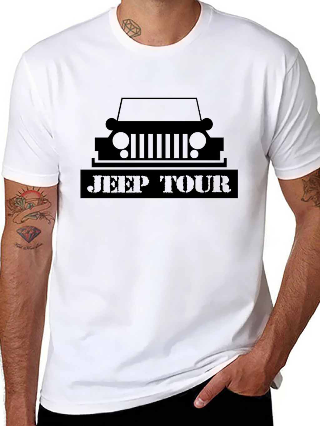 Jeep Tour Black Graphic Tee for Adventure Seekers