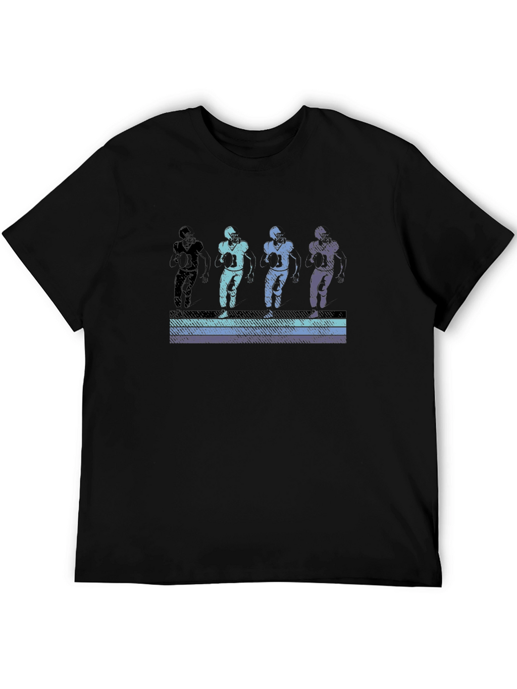 Retro Football Player Graphic T-Shirt