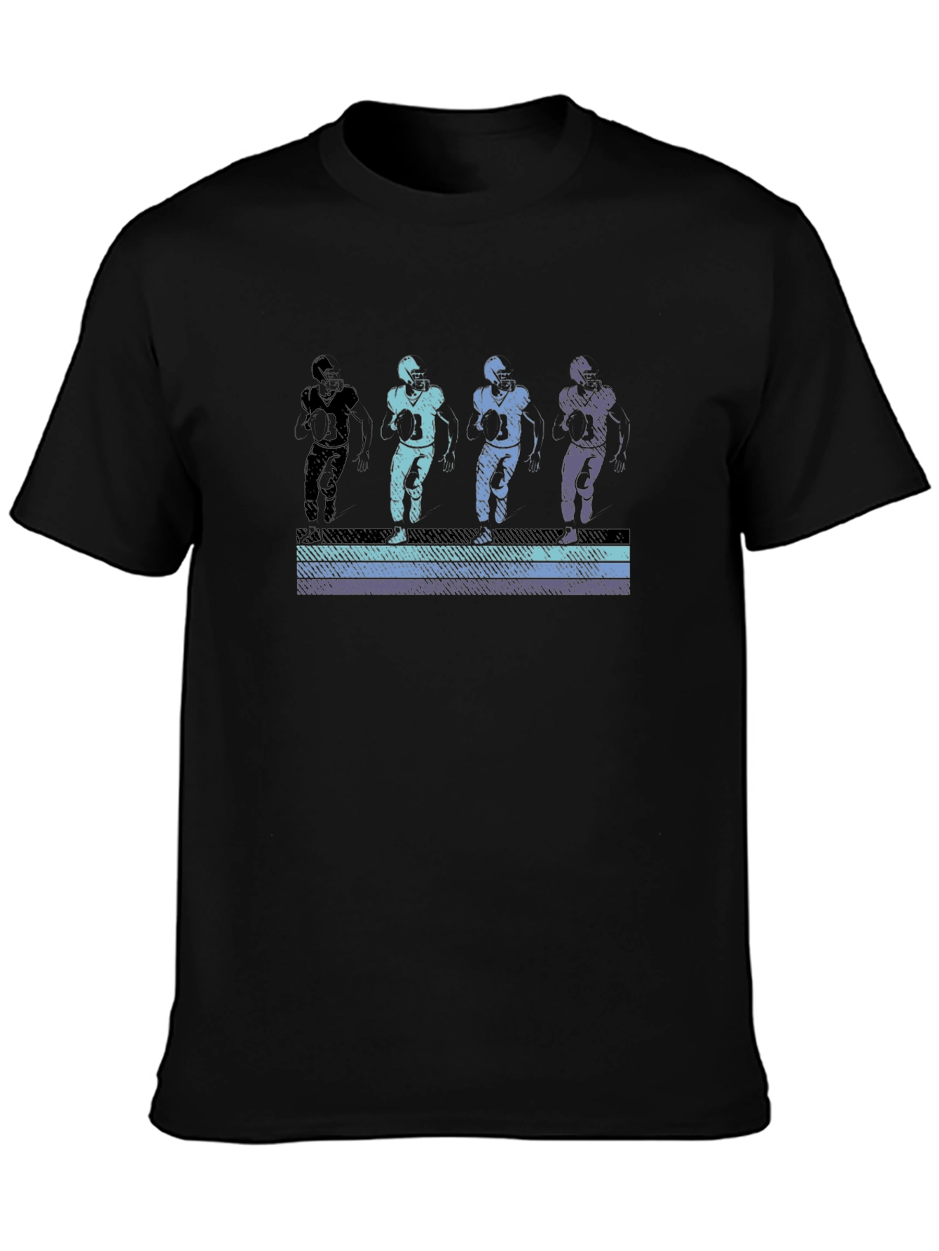 Retro Football Player Graphic T-Shirt
