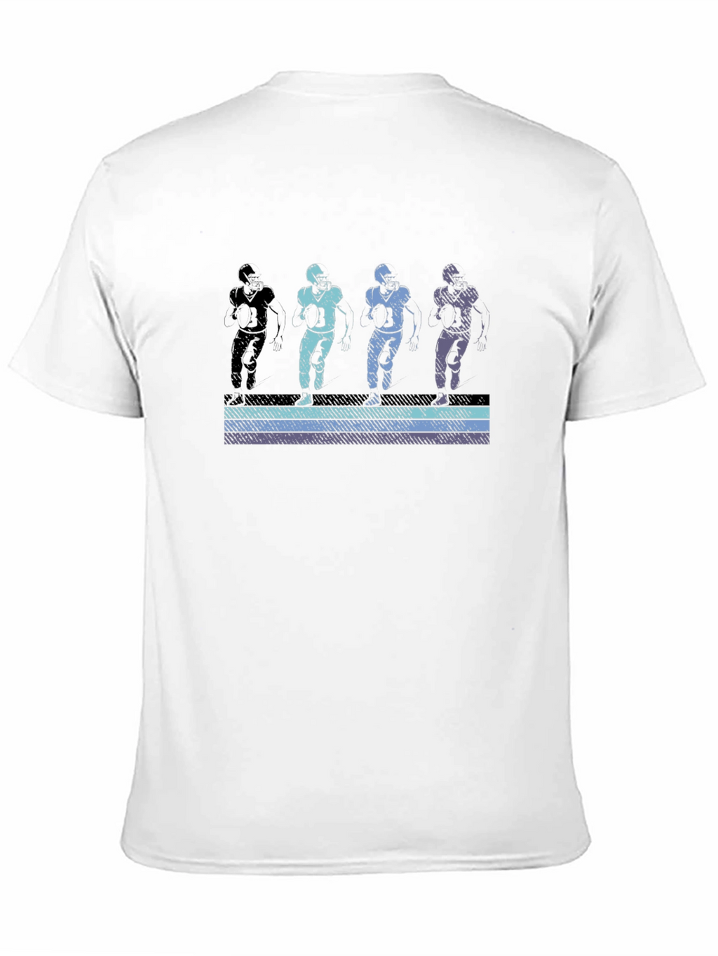 Retro Football Player Graphic T-Shirt