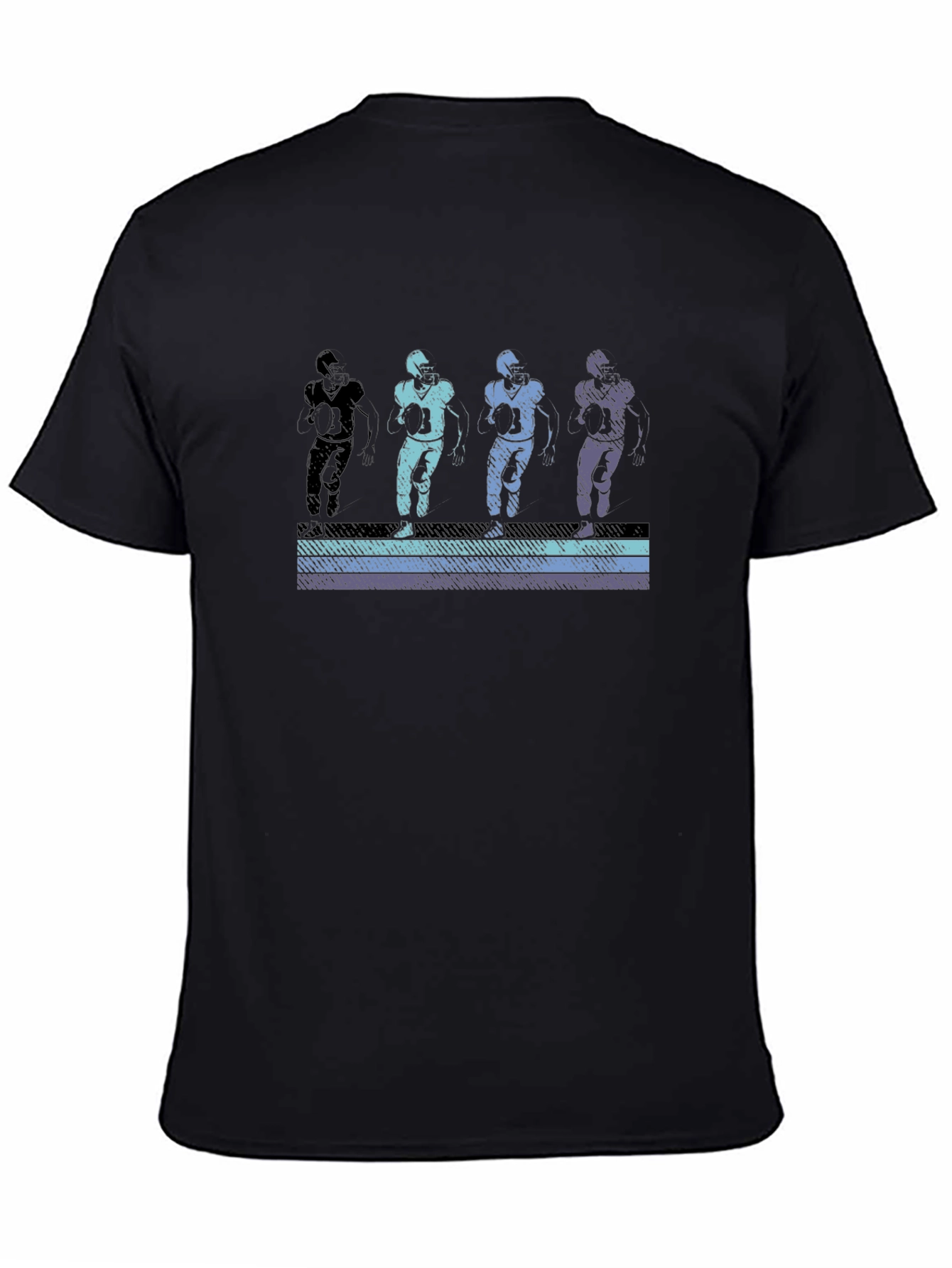 Retro Football Player Graphic T-Shirt