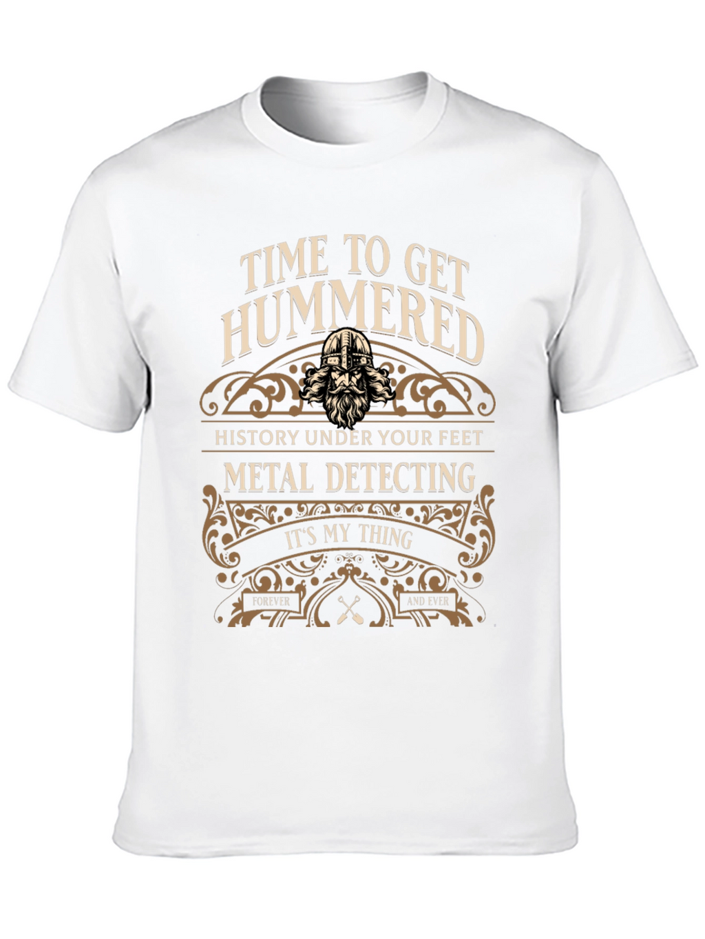 Time to Get Hummered Metal Detecting Black T-Shirt
