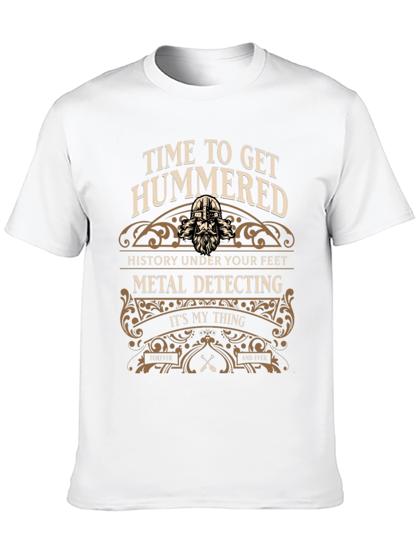 Time to Get Hummered Metal Detecting Black T-Shirt
