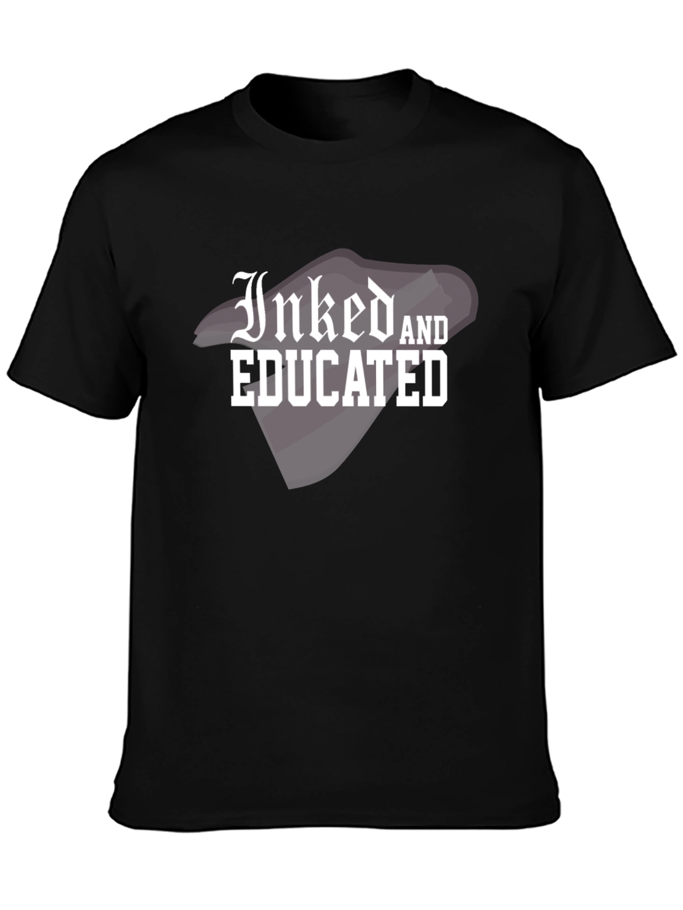 Inked and Educated Graphic T-Shirt - Trendy Black Tee