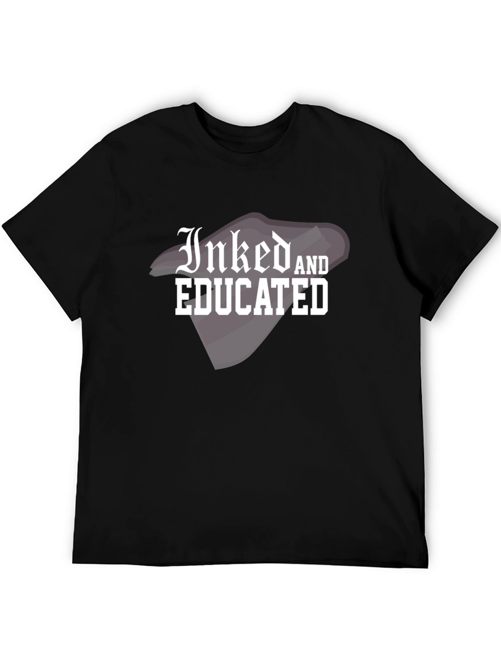 Inked and Educated Graphic T-Shirt - Trendy Black Tee