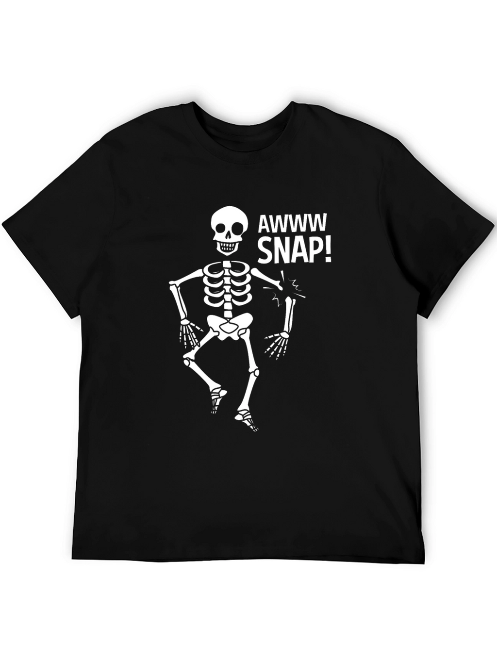 Awww Snap Skeleton Graphic T-Shirt