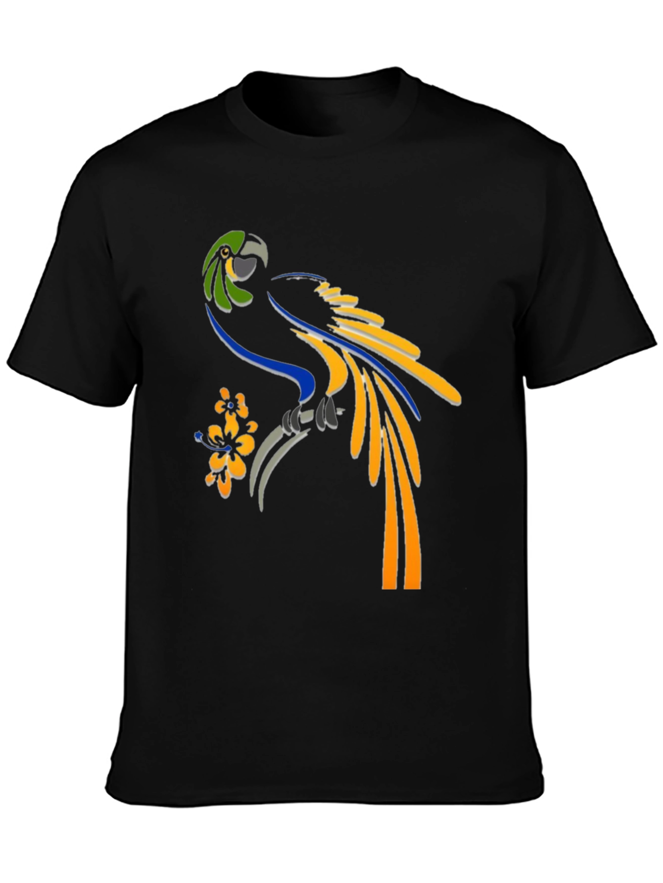 Parrot Graphic Tee - Tropical Bird T-Shirt