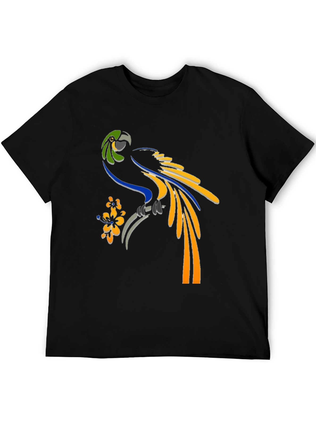 Parrot Graphic Tee - Tropical Bird T-Shirt
