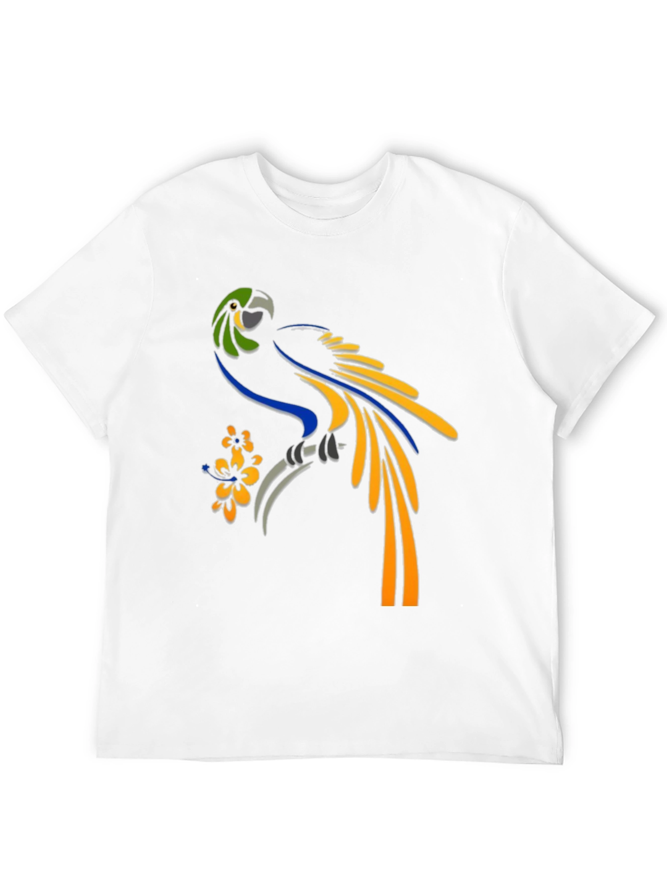 Parrot Graphic Tee - Tropical Bird T-Shirt