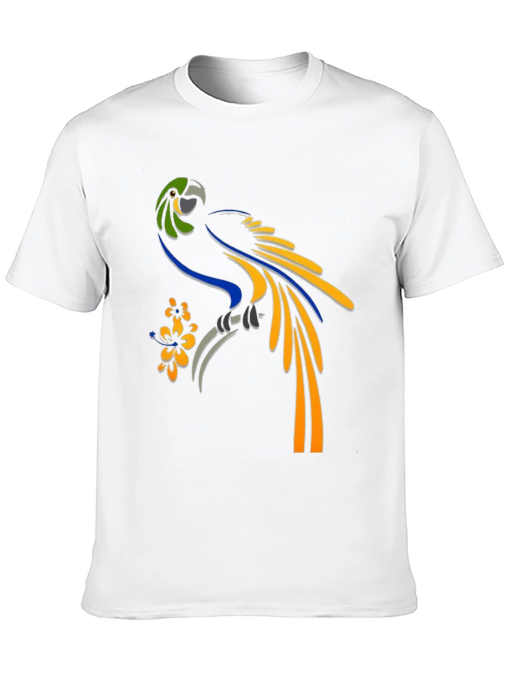 Parrot Graphic Tee - Tropical Bird T-Shirt