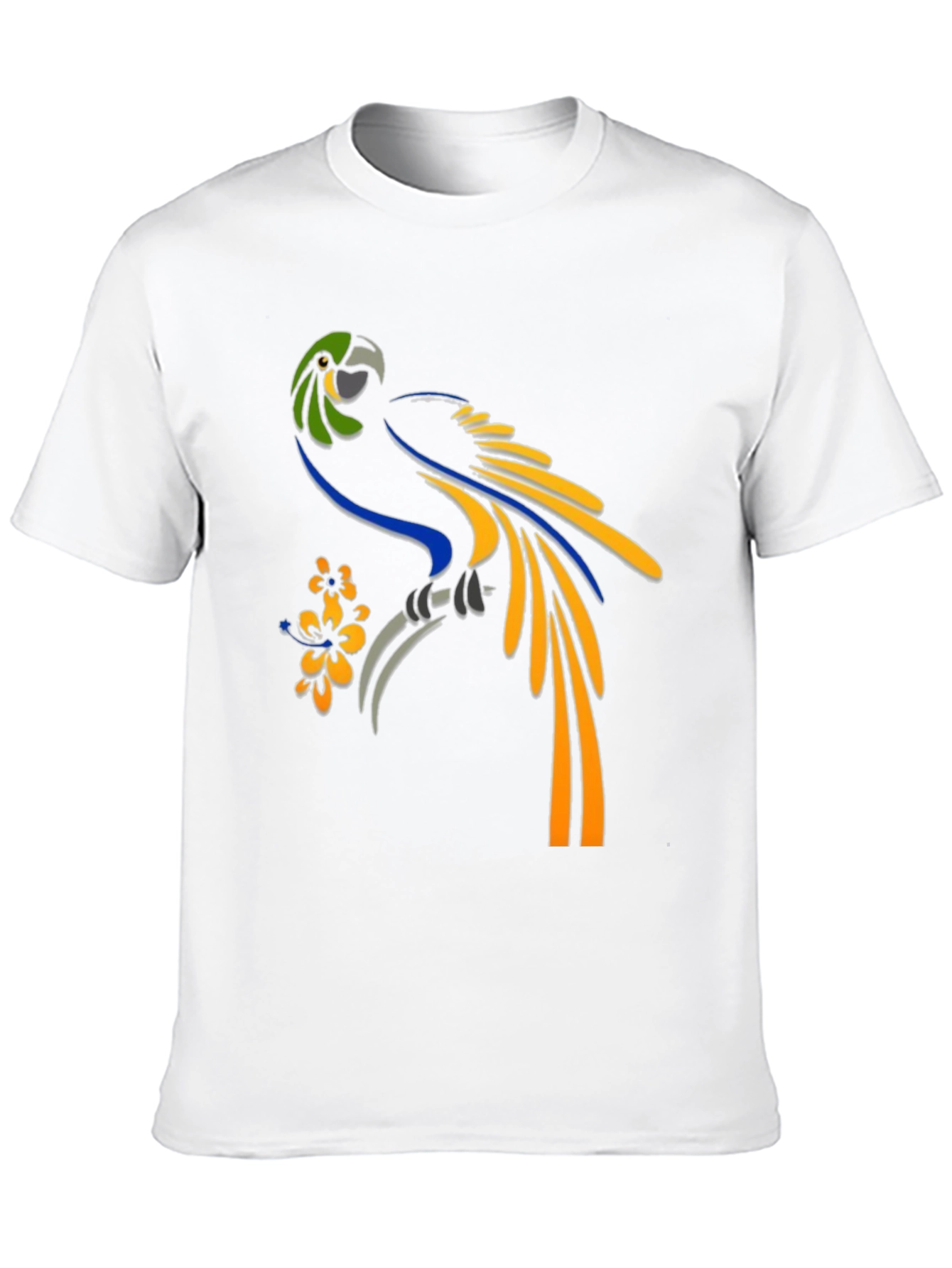 Parrot Graphic Tee - Tropical Bird T-Shirt