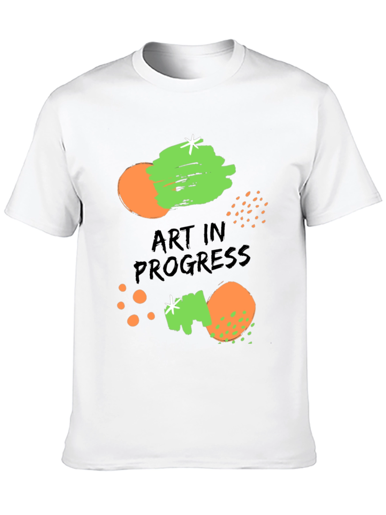 Art in Progress Graphic Print Black T-Shirt