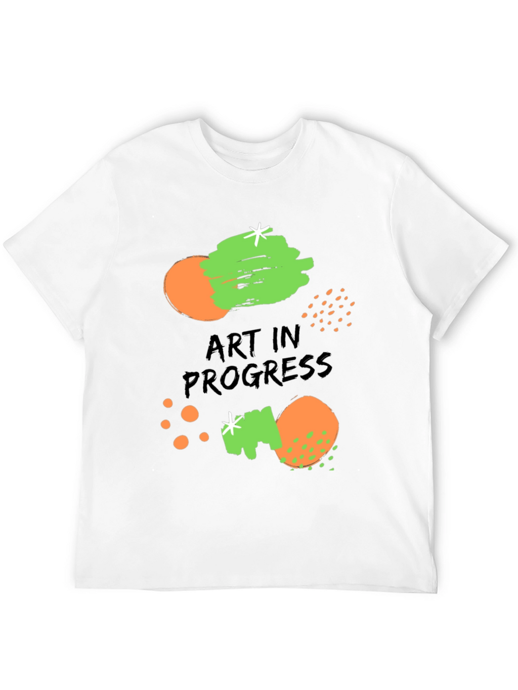 Art in Progress Graphic Print Black T-Shirt