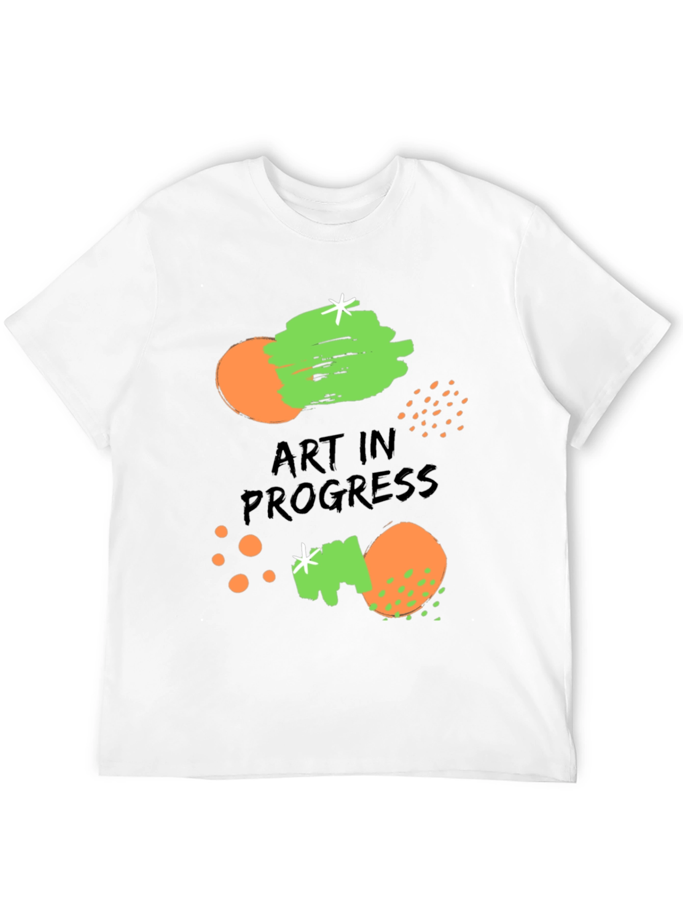 Art in Progress Graphic Print Black T-Shirt