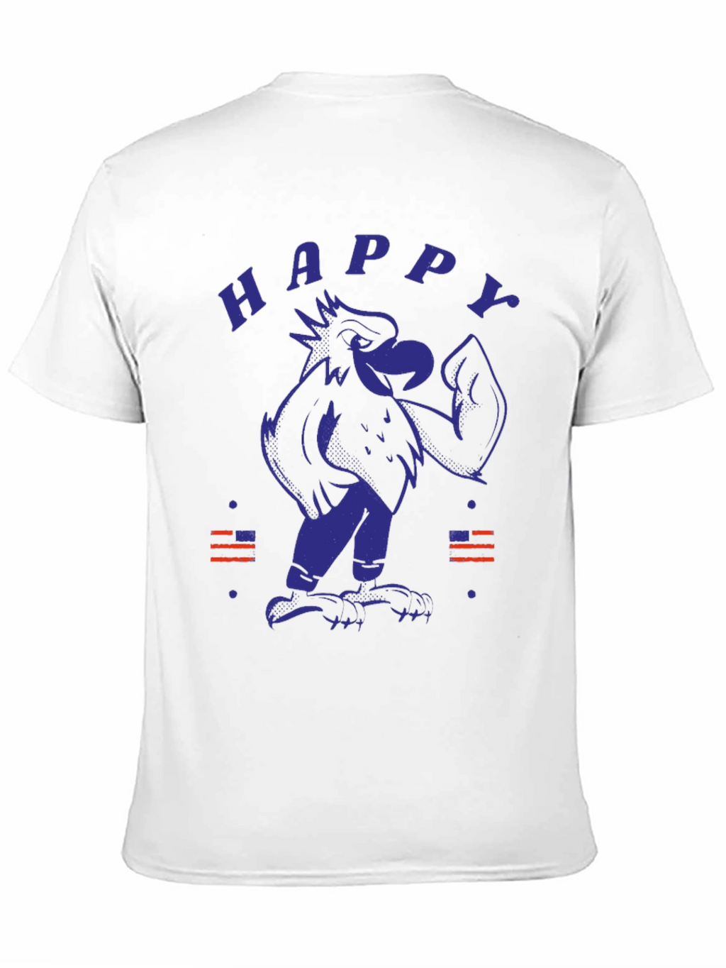 Happy Eagle Graphic Tee - Patriotic Style