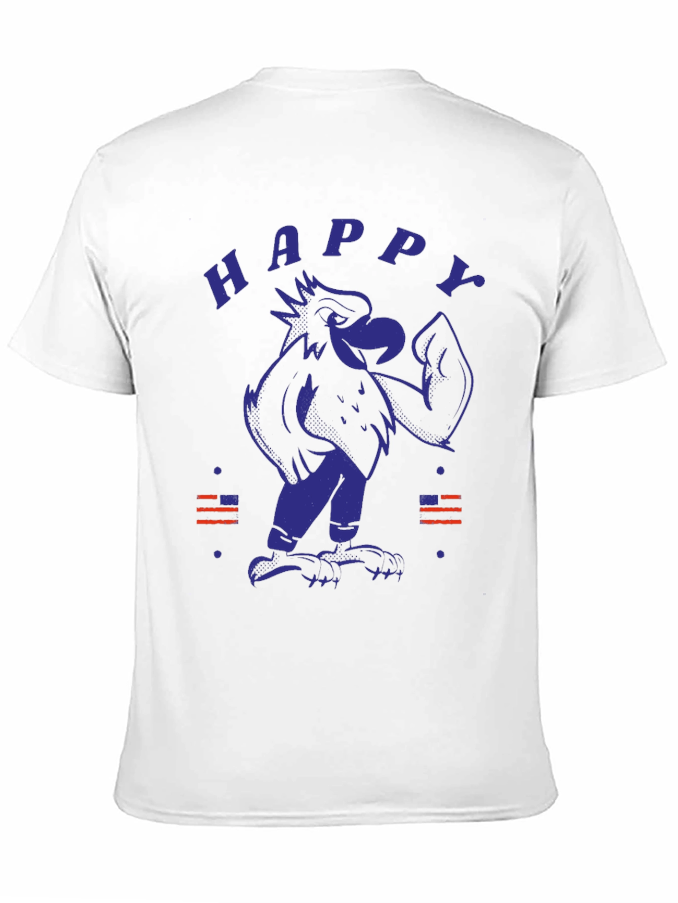 Happy Eagle Graphic Tee - Patriotic Style