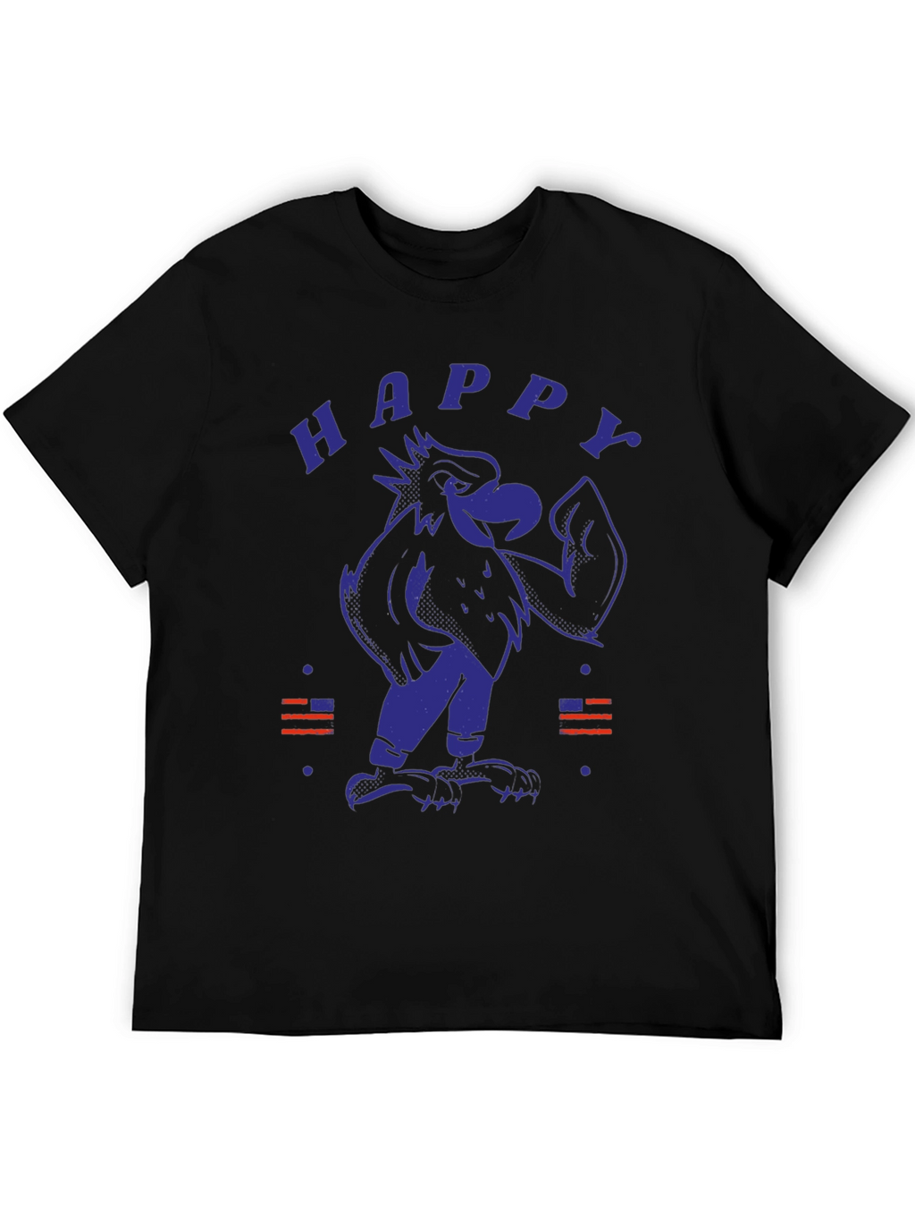 Happy Eagle Graphic Tee - Patriotic Style