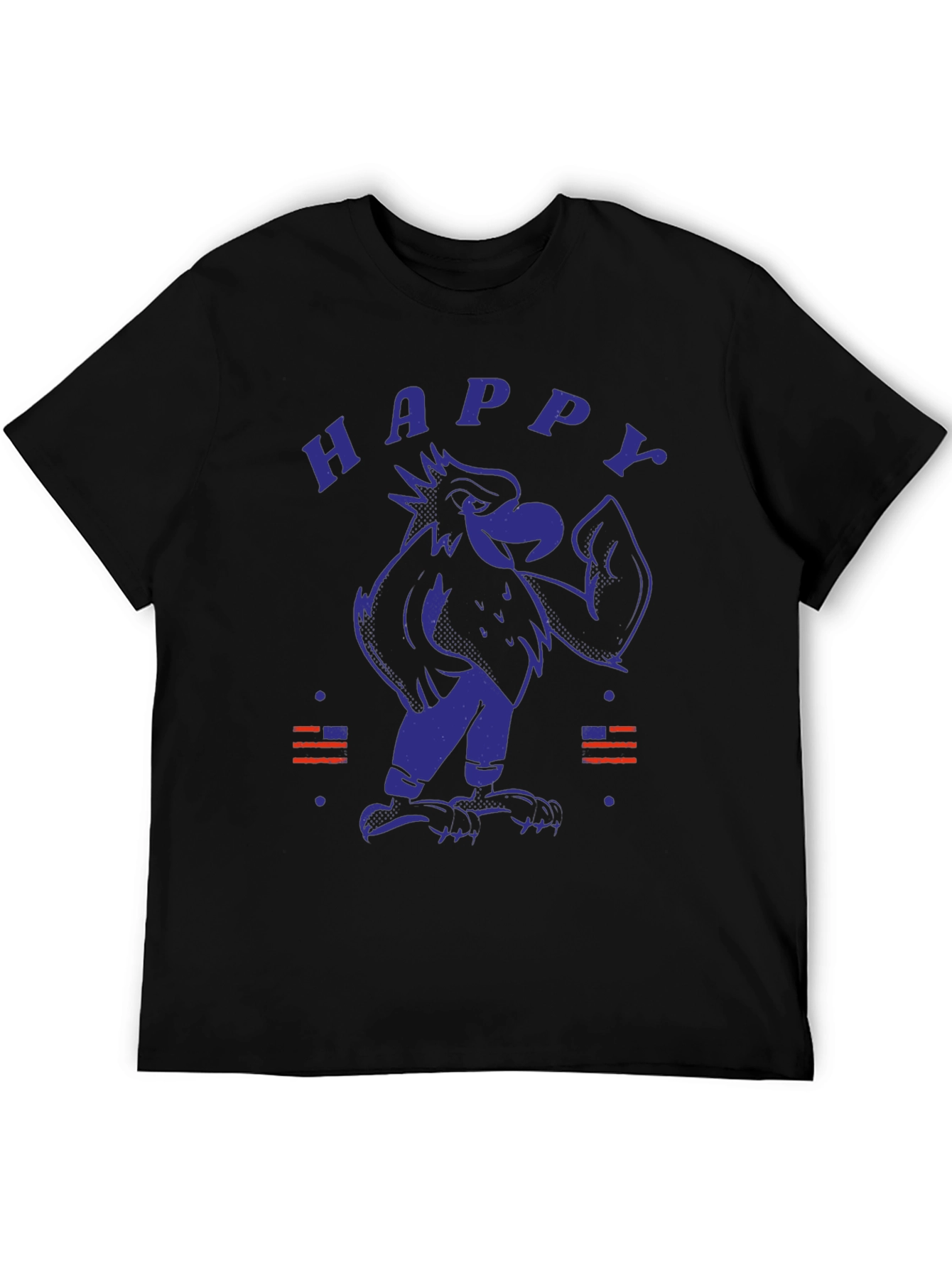 Happy Eagle Graphic Tee - Patriotic Style