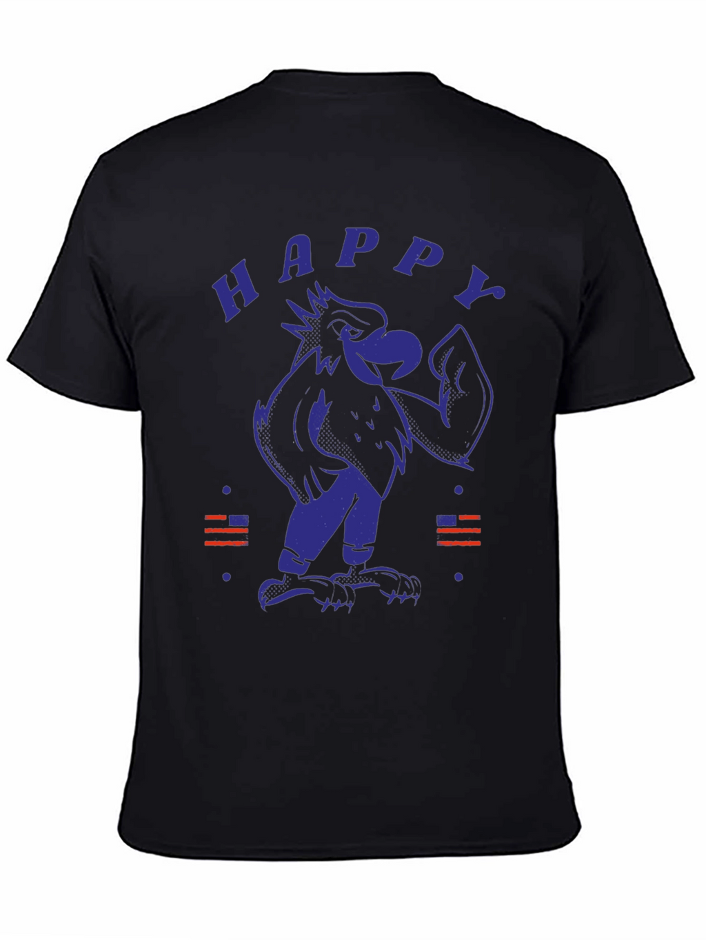 Happy Eagle Graphic Tee - Patriotic Style