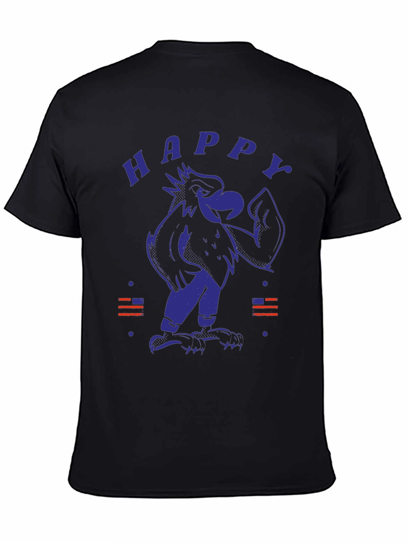 Happy Eagle Graphic Tee - Patriotic Style