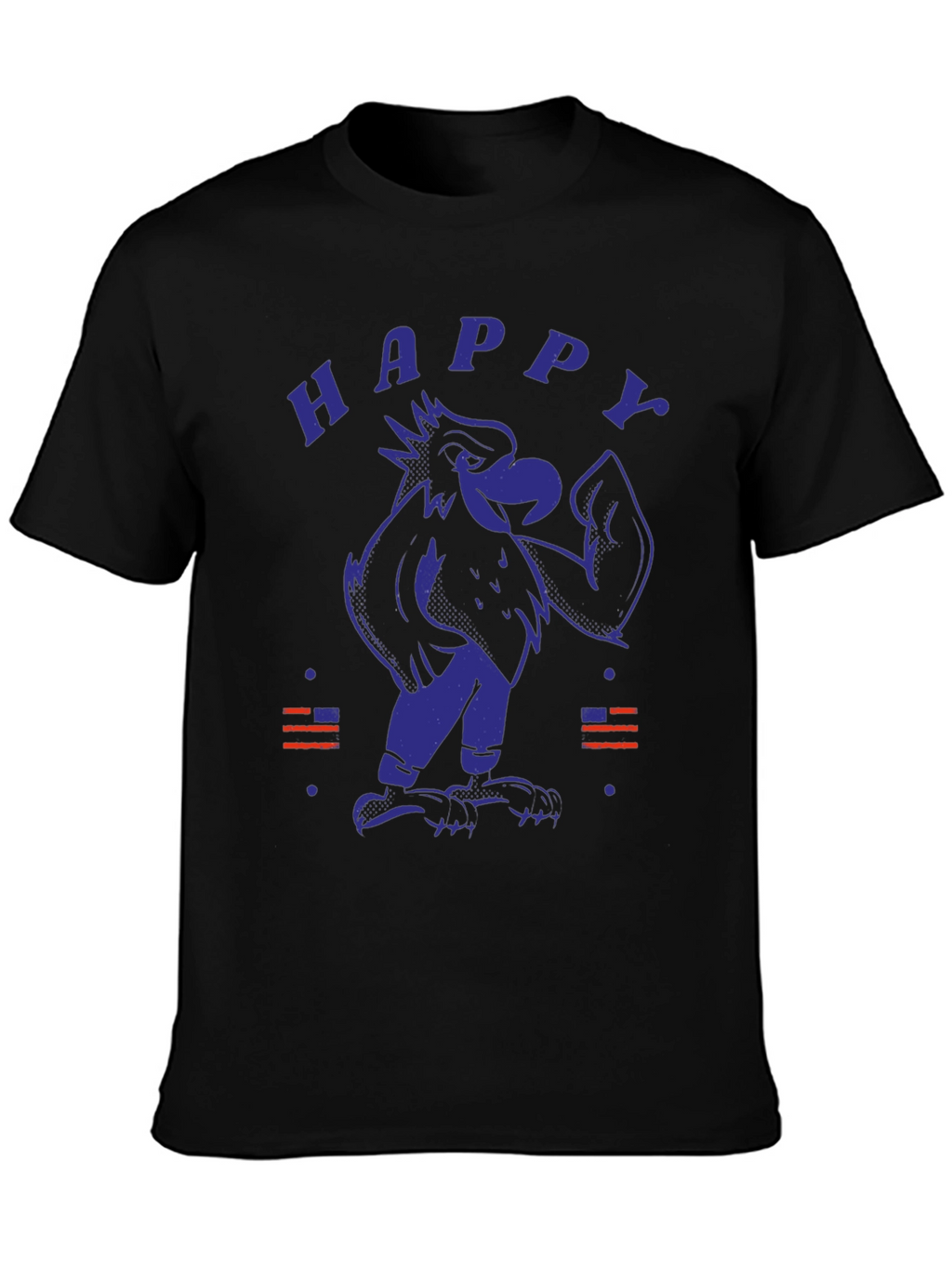 Happy Eagle Graphic Tee - Patriotic Style
