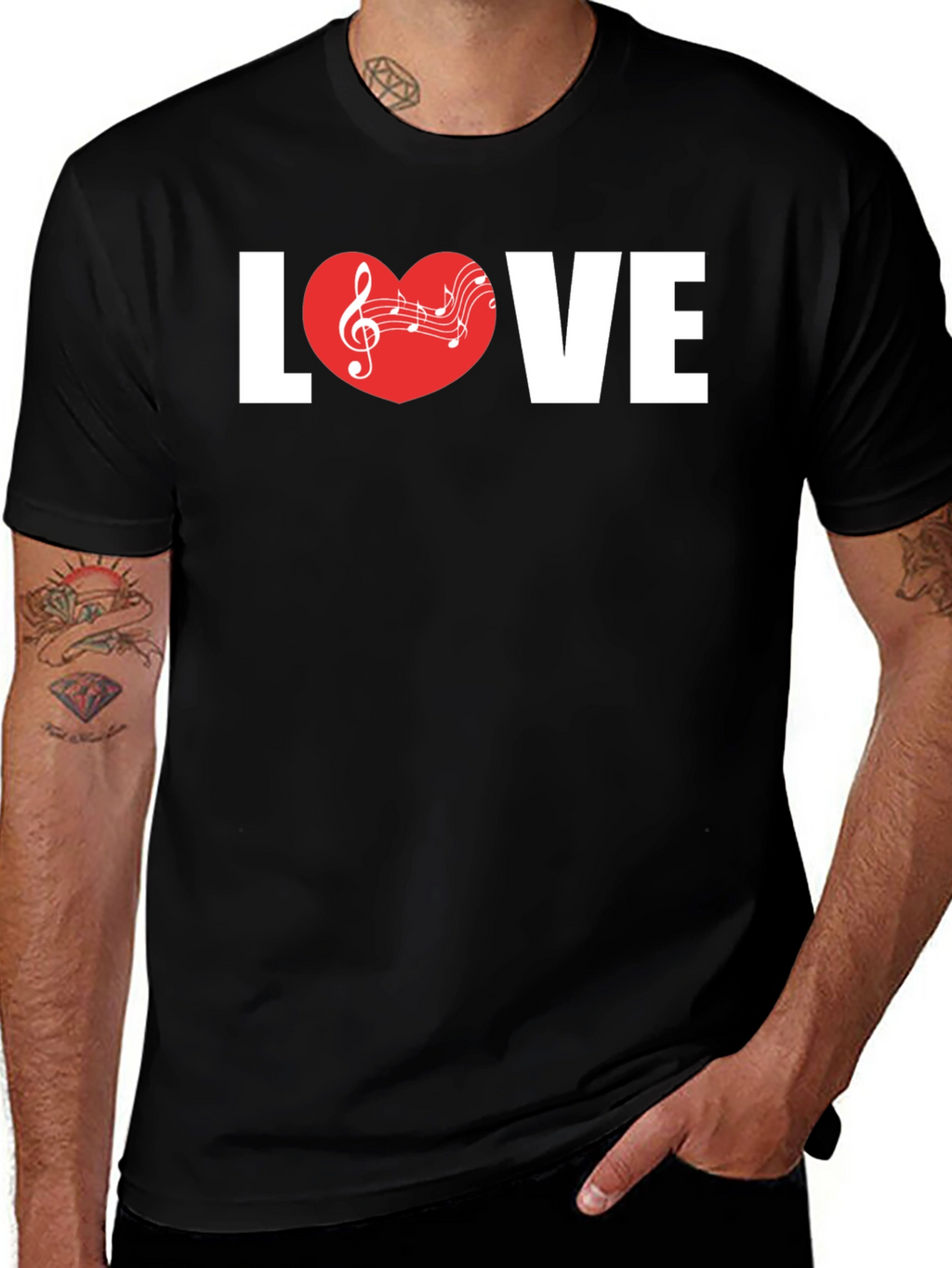 Love Music Graphic Tee - Stylish Unisex T-Shirt
