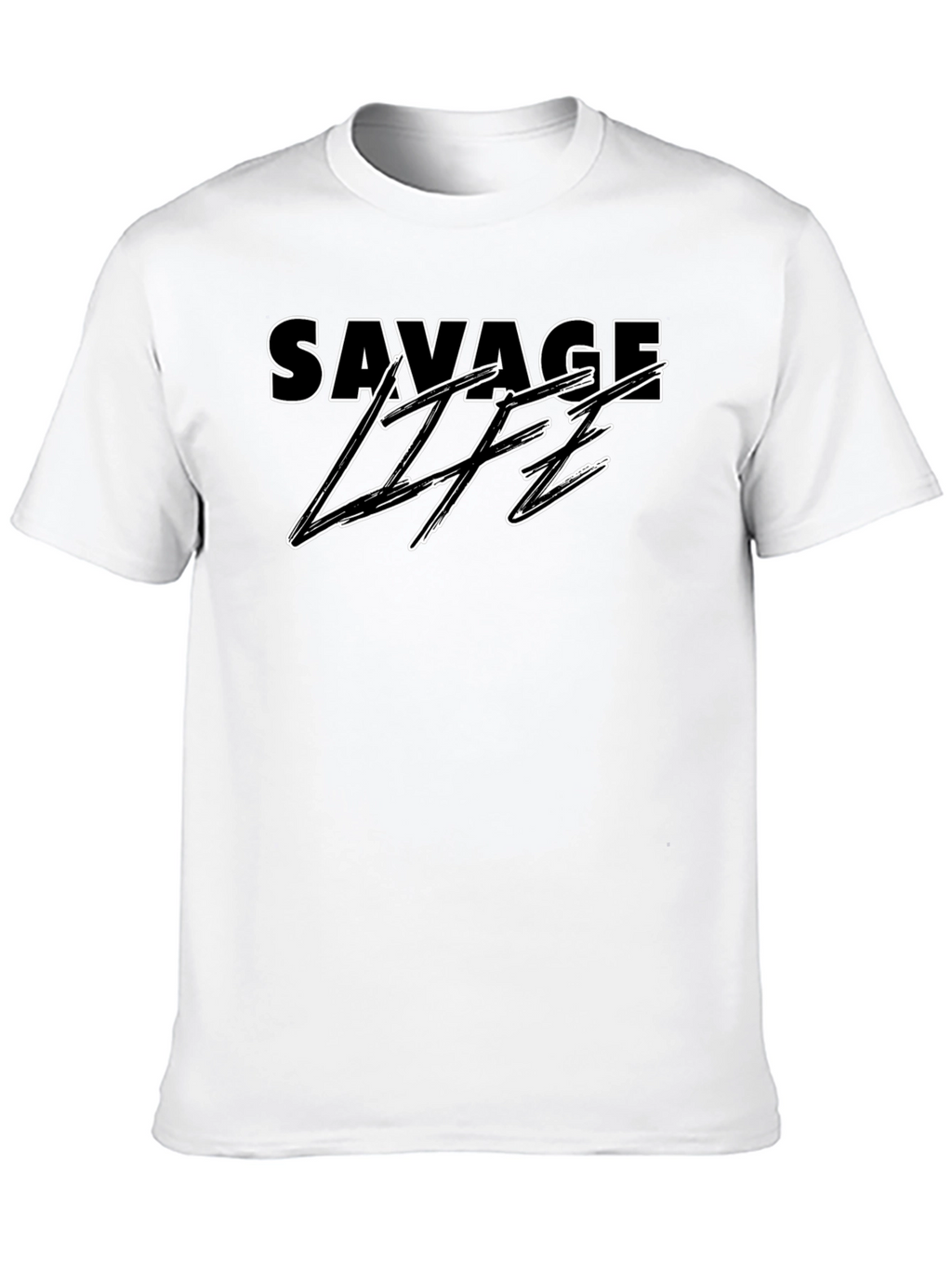 Savage Life Black Graphic T-Shirt