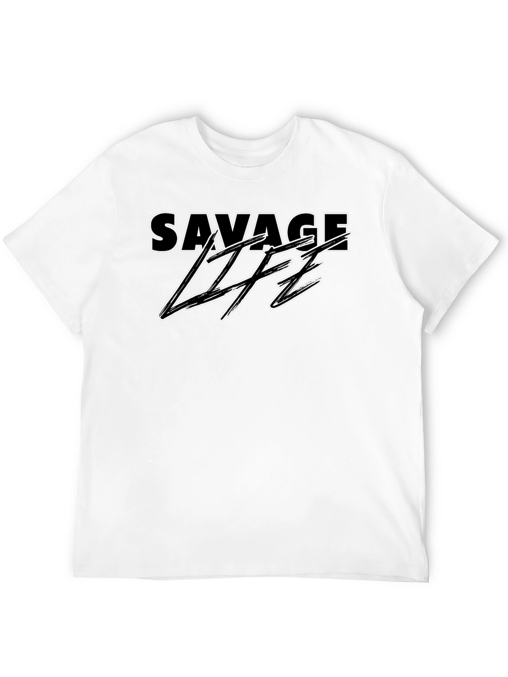 Savage Life Black Graphic T-Shirt