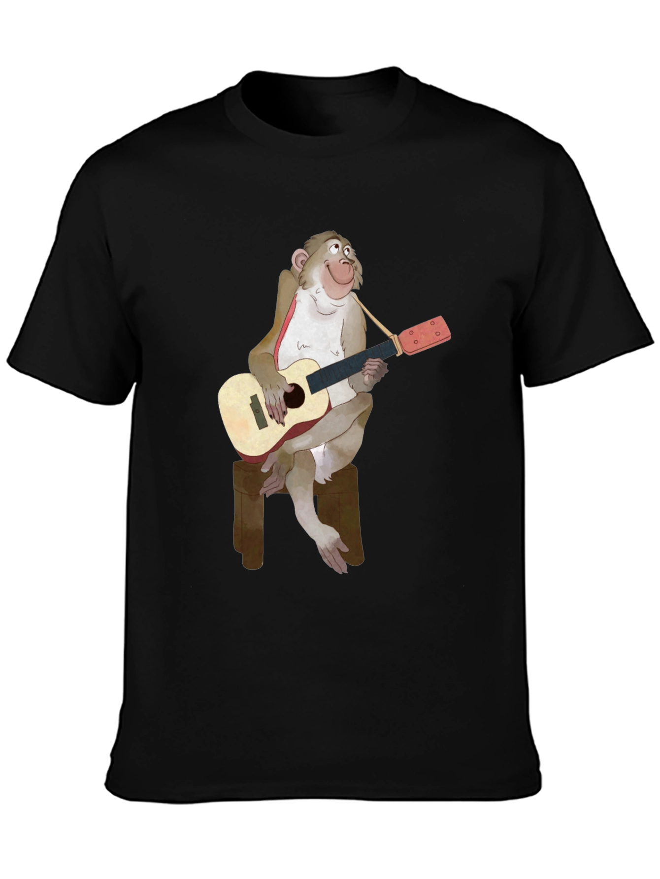 Monkey Guitarist Graphic Tee