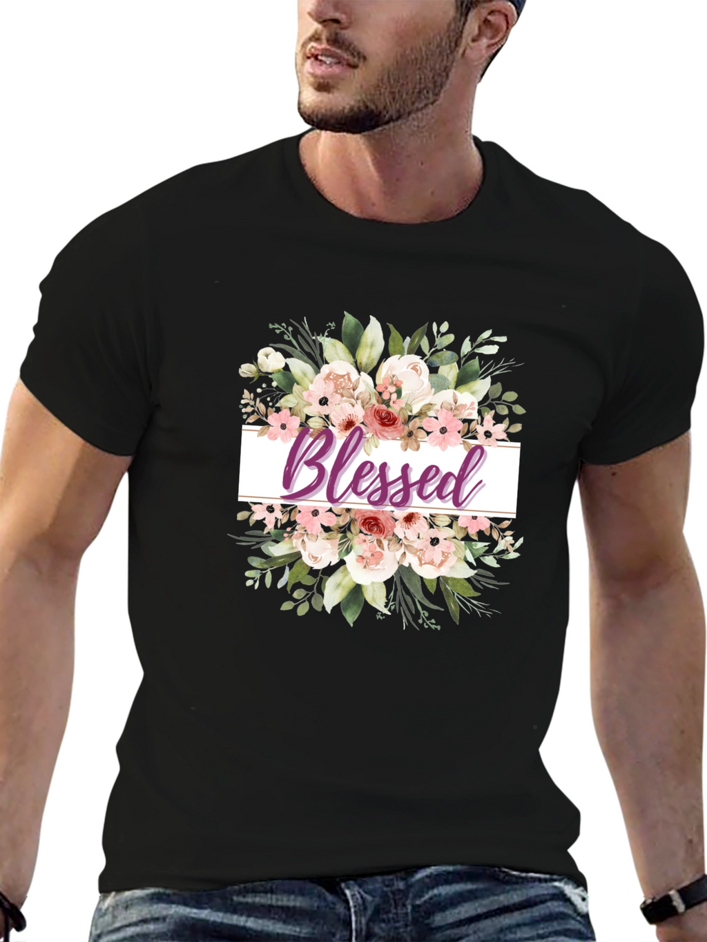 Blessed Floral T-Shirt - Stylish & Comfortable