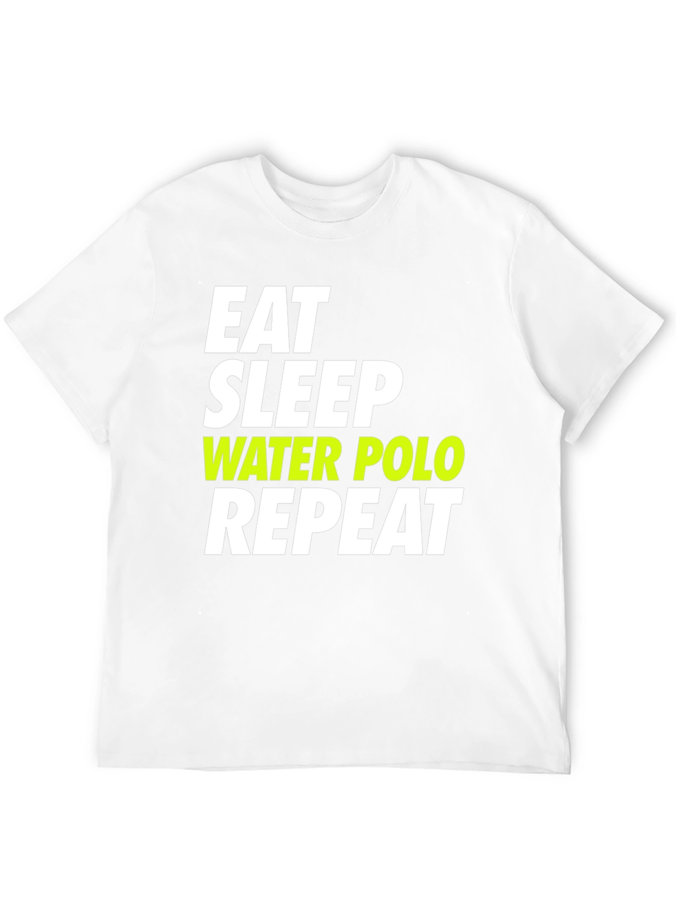 Eat Sleep Water Polo Repeat Black T-Shirt