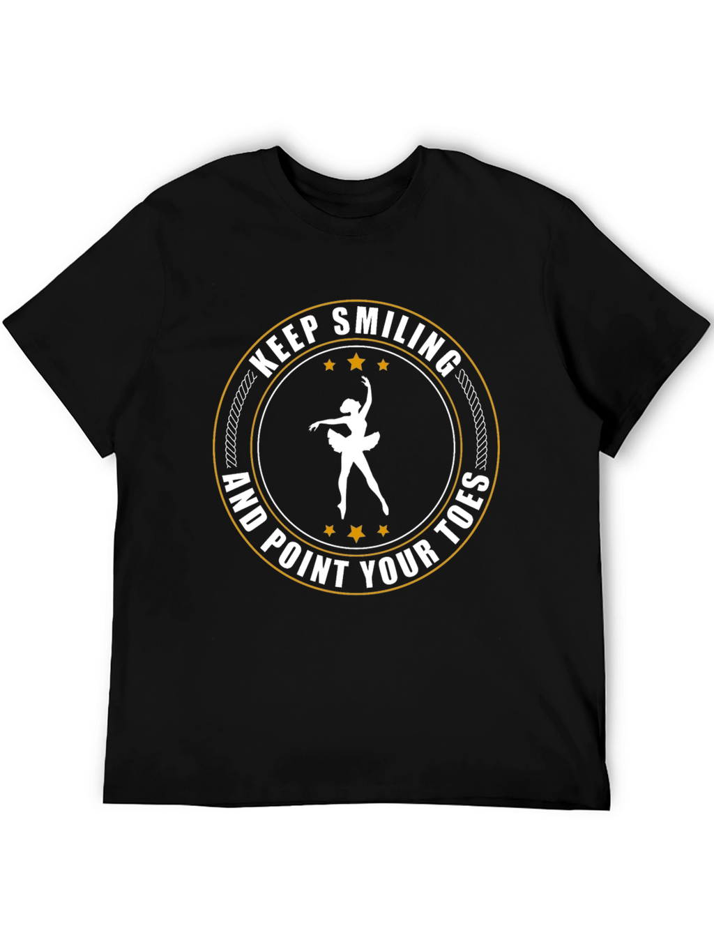 Keep Smiling Ballet T-Shirt - Dance Graphic Tee