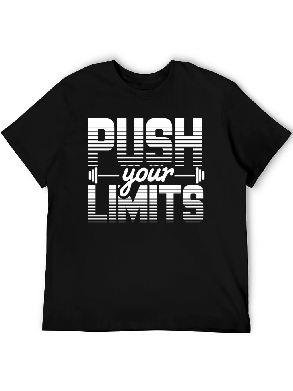 Push Your Limits Graphic T-Shirt - Black