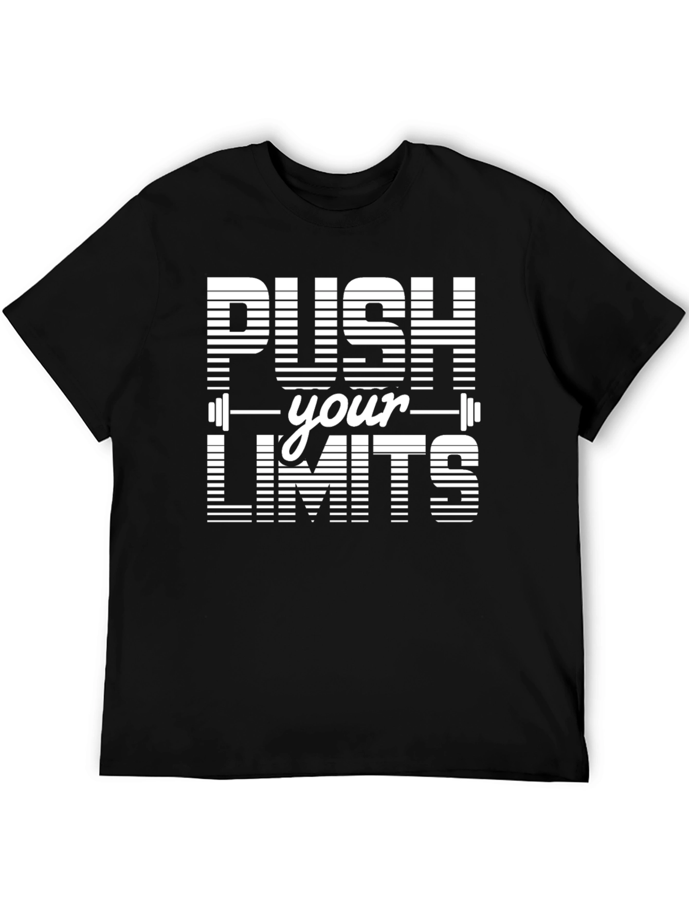 Push Your Limits Graphic T-Shirt - Black