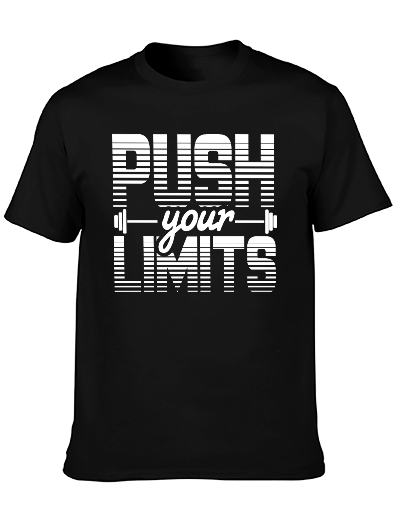 Push Your Limits Graphic T-Shirt - Black
