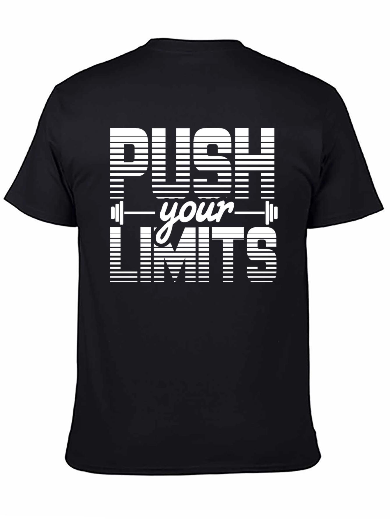 Push Your Limits Graphic T-Shirt - Black