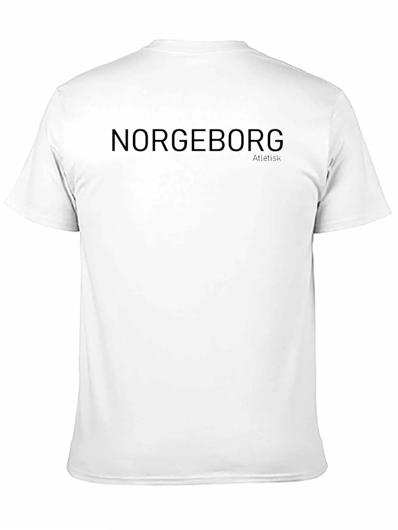 NORGBORG Mens Black Embossed Logo T-Shirt