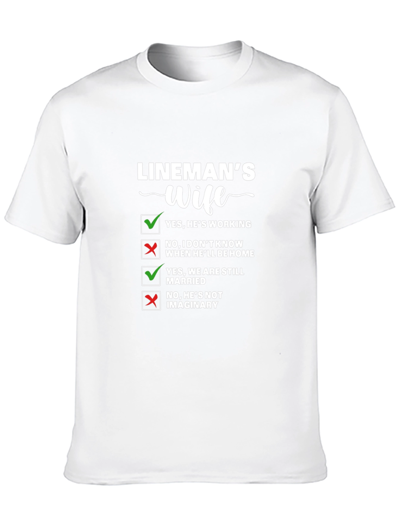 Linemans Wife Novelty T-Shirt