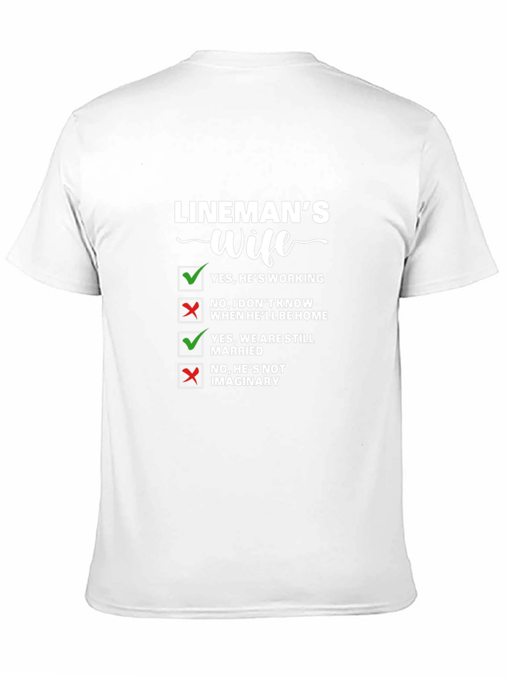 Linemans Wife Novelty T-Shirt